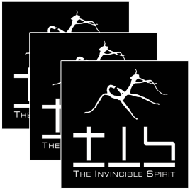 3 x Sticker/Aufkleber – The Invincible Spirit