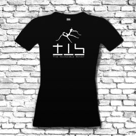 T-SHIRT Girlie (Black) – TIS Logo